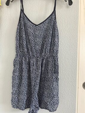 H&M Floral Spaghetti Strap Romper